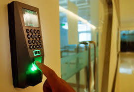 A finger in an f18 fingerprint terminal
