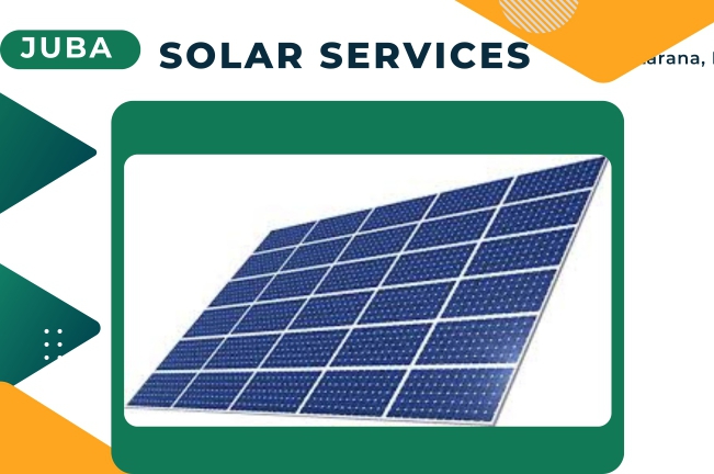 Four brand new solar panels in a white background