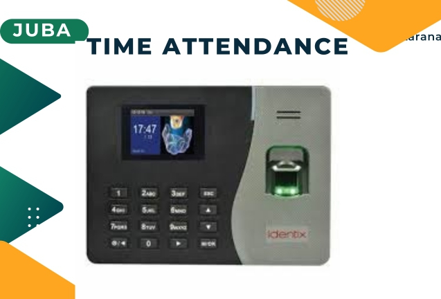 A banner showing Zkteco time attendance device